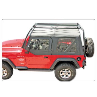 2007 2011 Jeep Wrangler (JK) Roof Rack   Olympic 4X4 Products, Direct fit, 38 x 70 in., Black